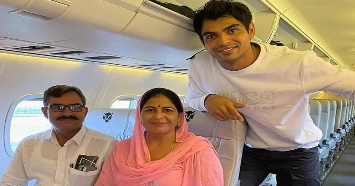 Neeraj Chopra's dream comes true as he takes parents on their first flight